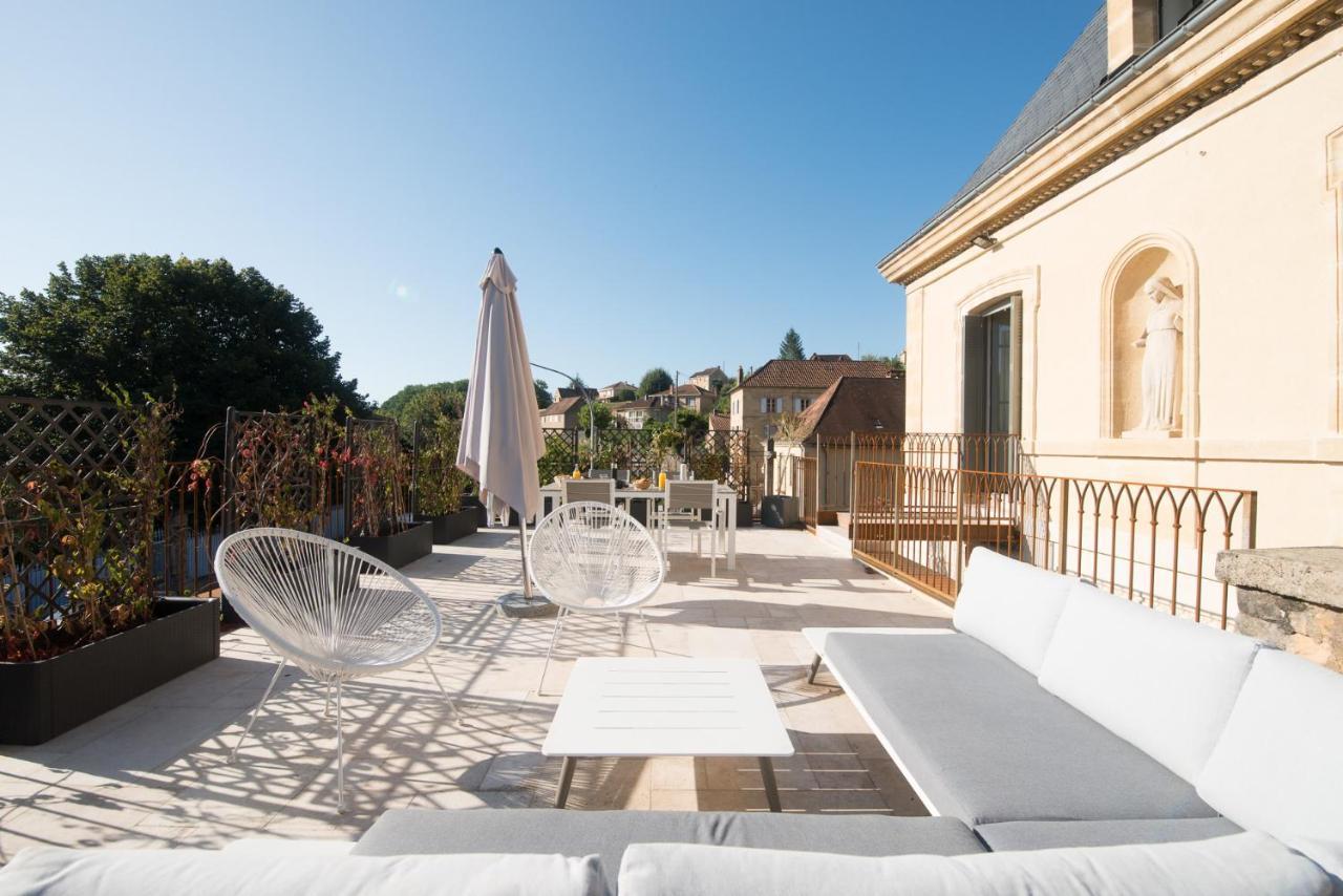 La Belle Terrasse Avec Climatisation Et Parking Prive Apartment Sarlat-la-Canéda Exterior foto